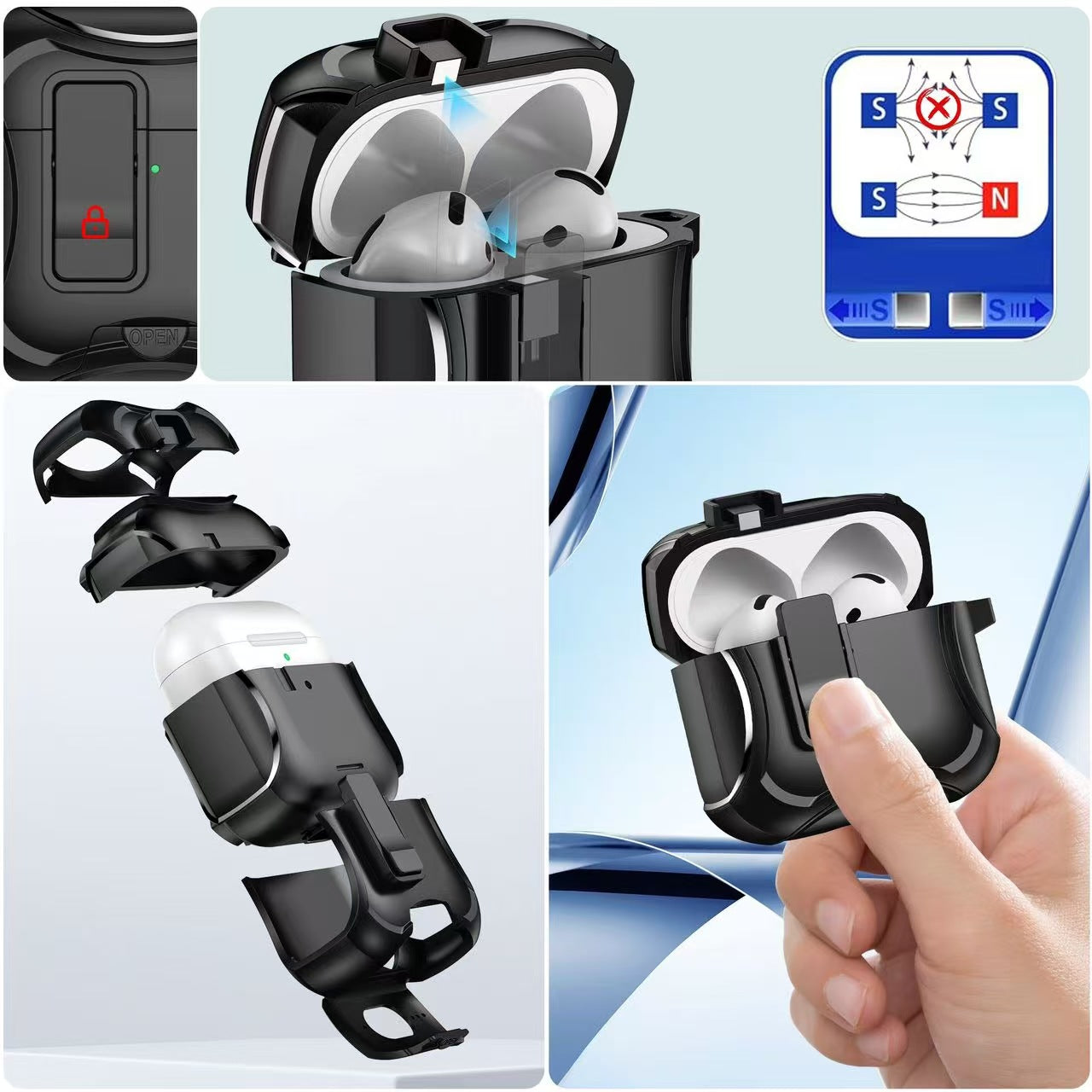 Magnetic Suction Airpods Case-Trailblazer