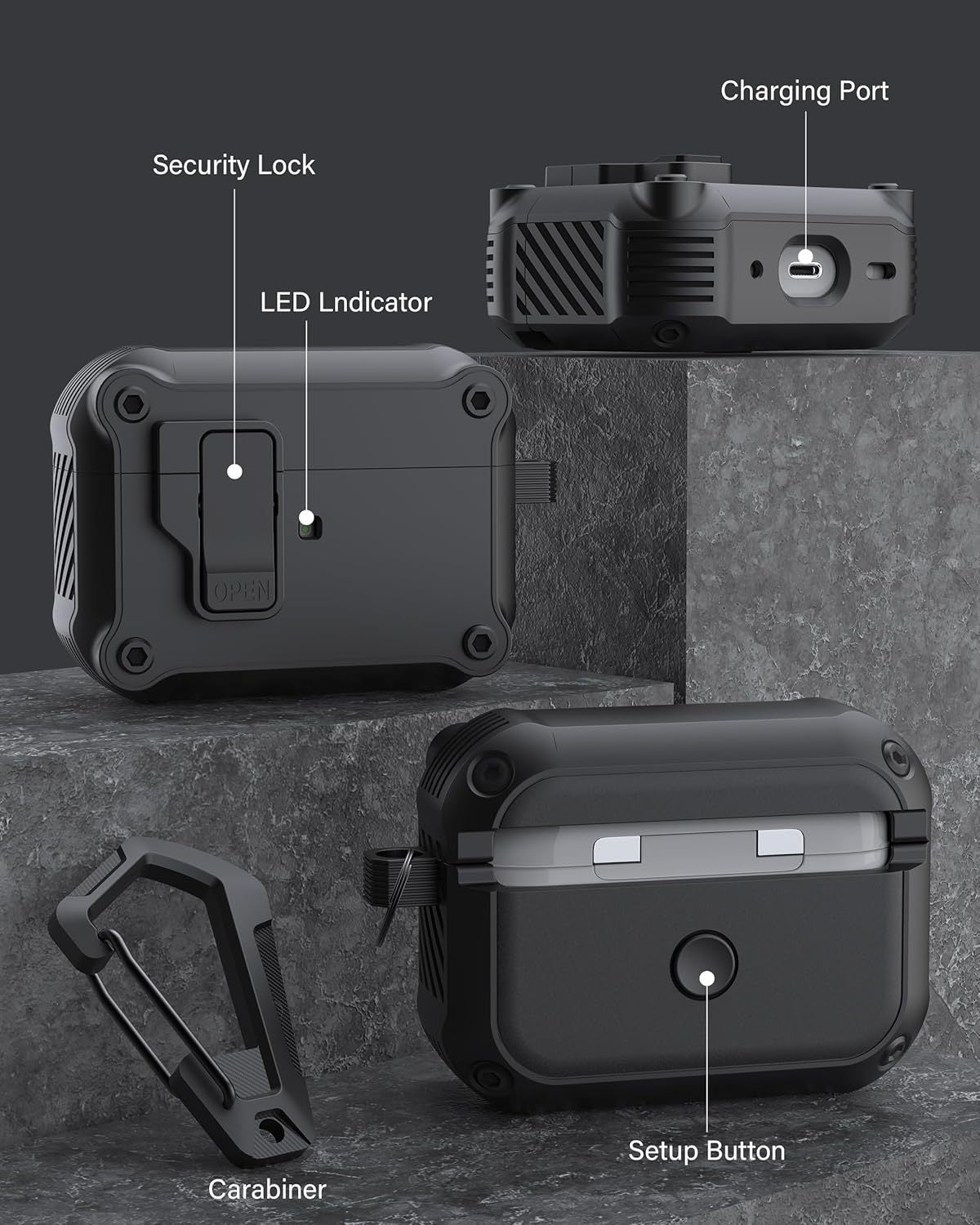 Magnetic Suction Airpods Case-Eagle