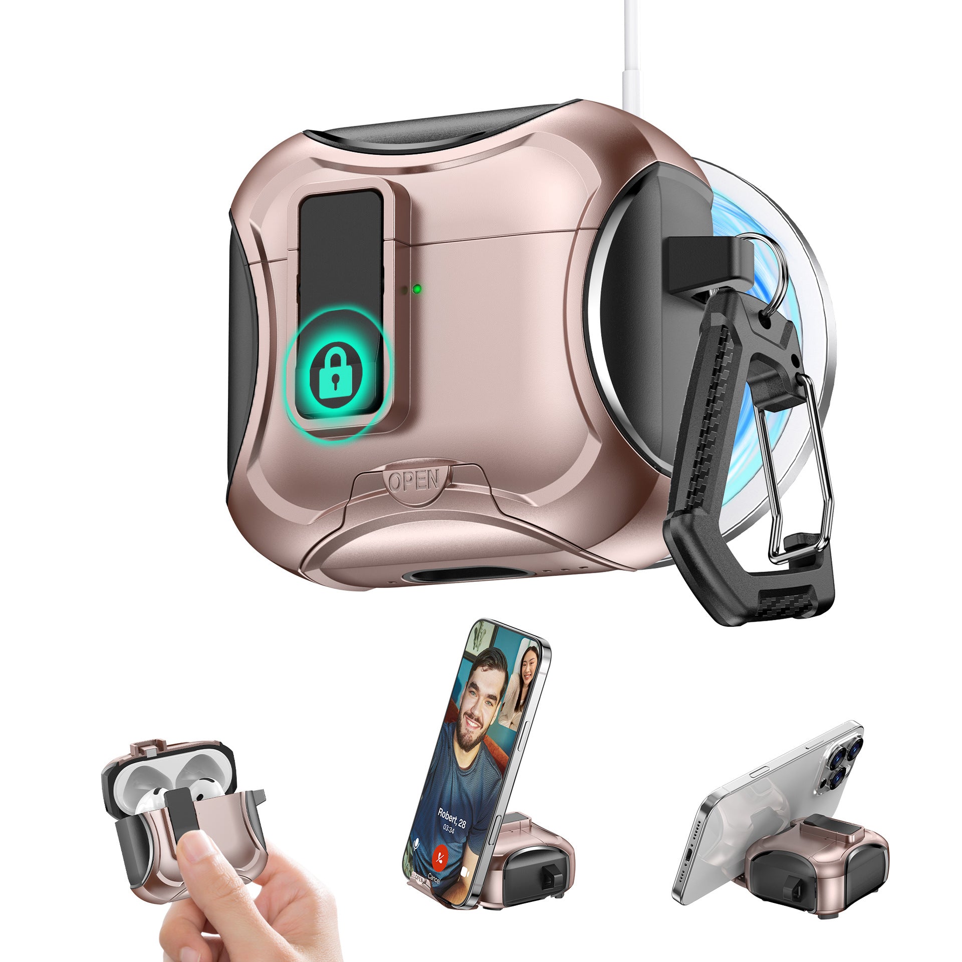 Magnetic Suction Airpods Case-Trailblazer