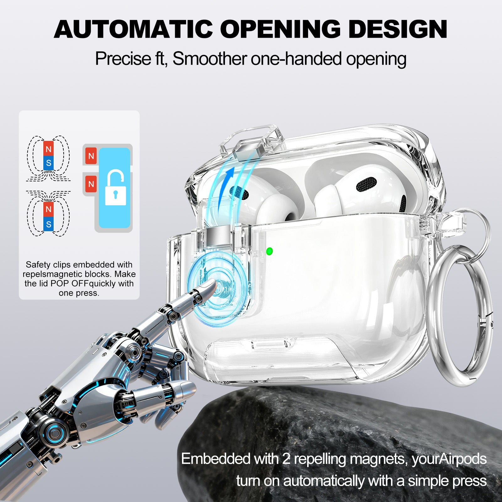 Magnetic Suction Airpods Case-Star