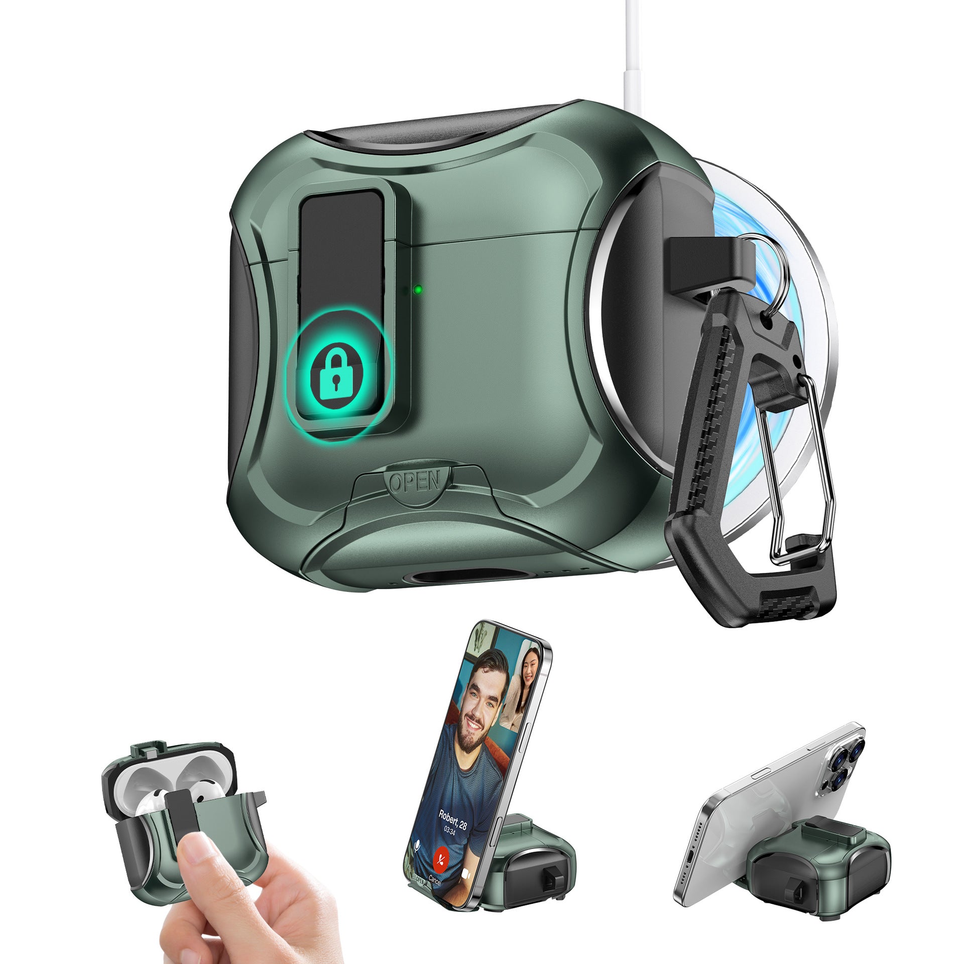 Magnetic Suction Airpods Case-Trailblazer