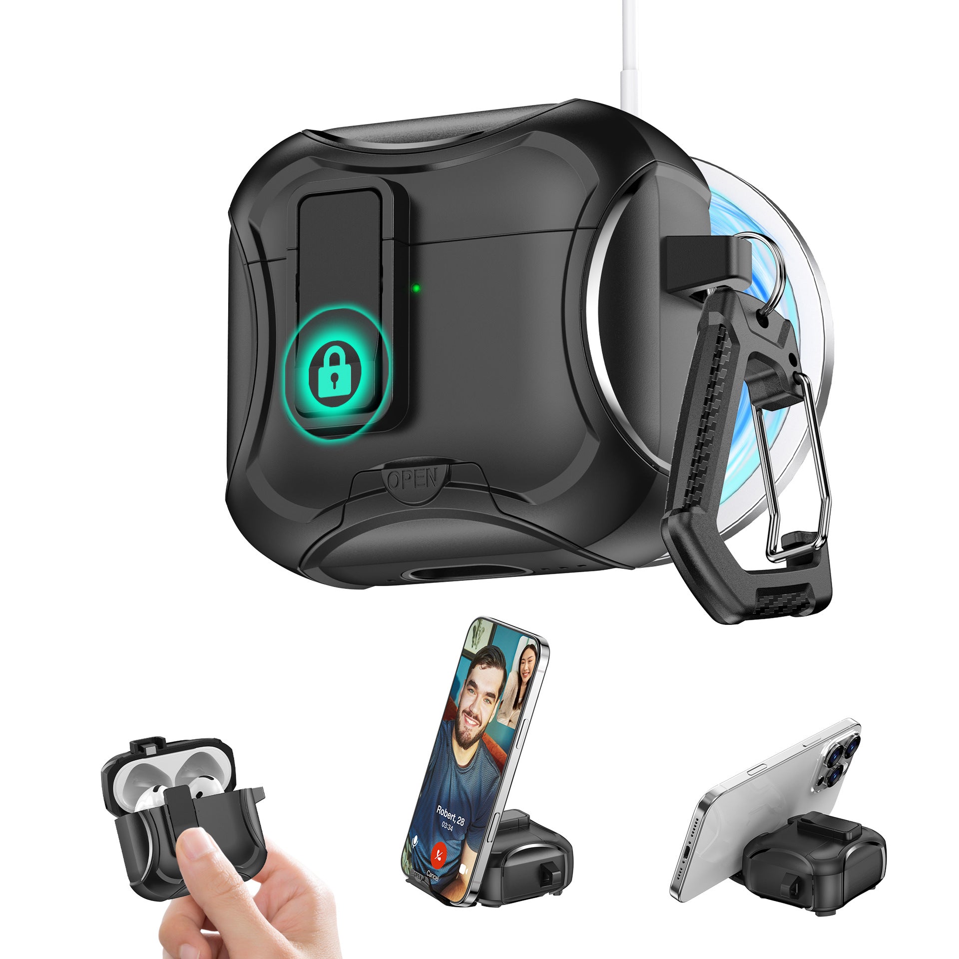 Magnetic Suction Airpods Case-Trailblazer