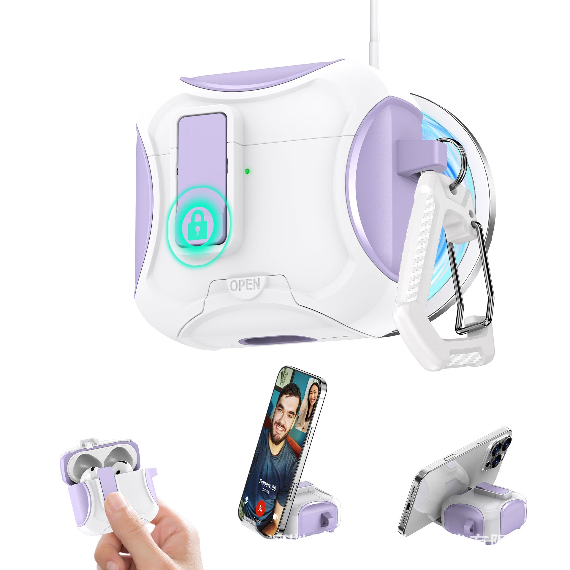 Magnetic Suction Airpods Case-Trailblazer