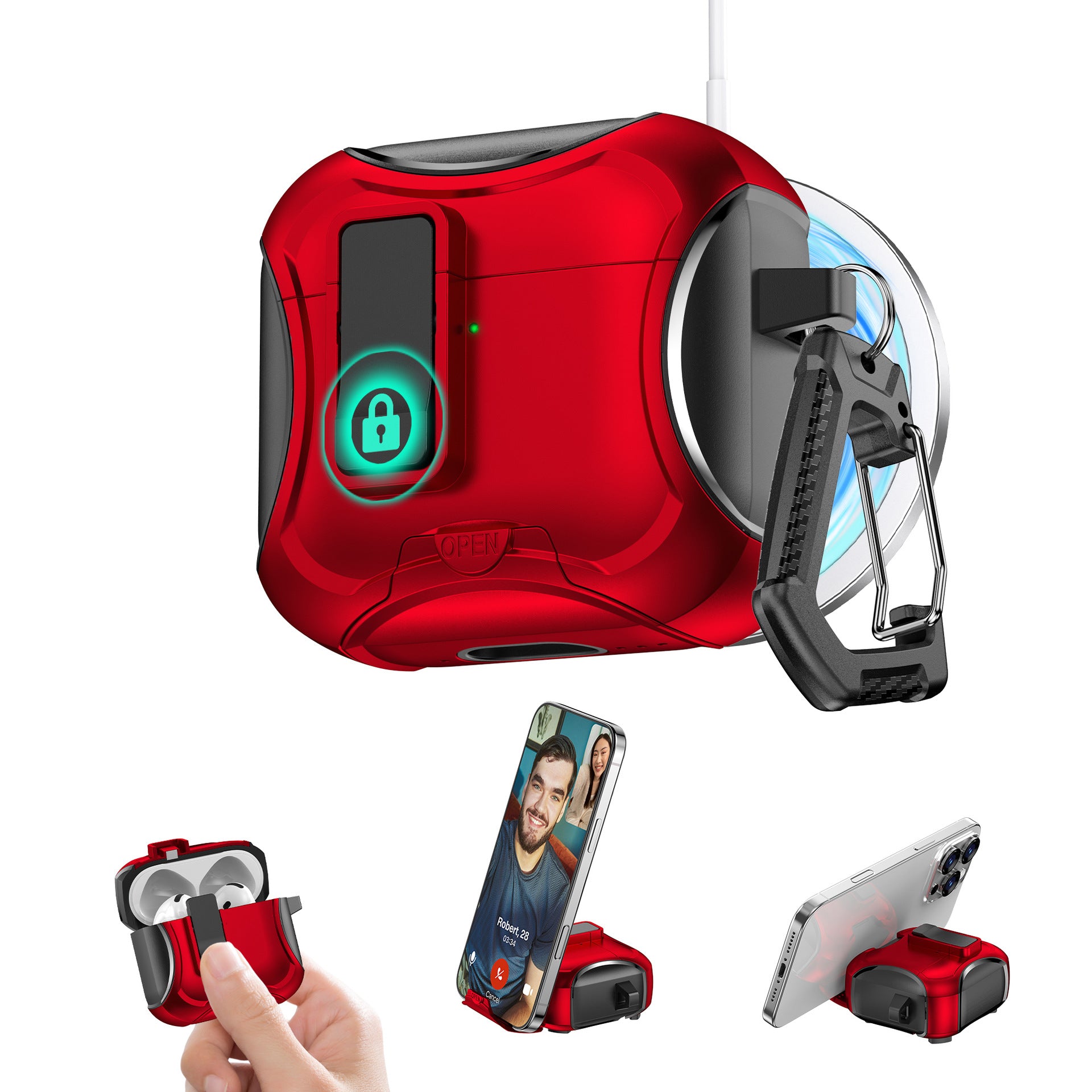 Magnetic Suction Airpods Case-Trailblazer