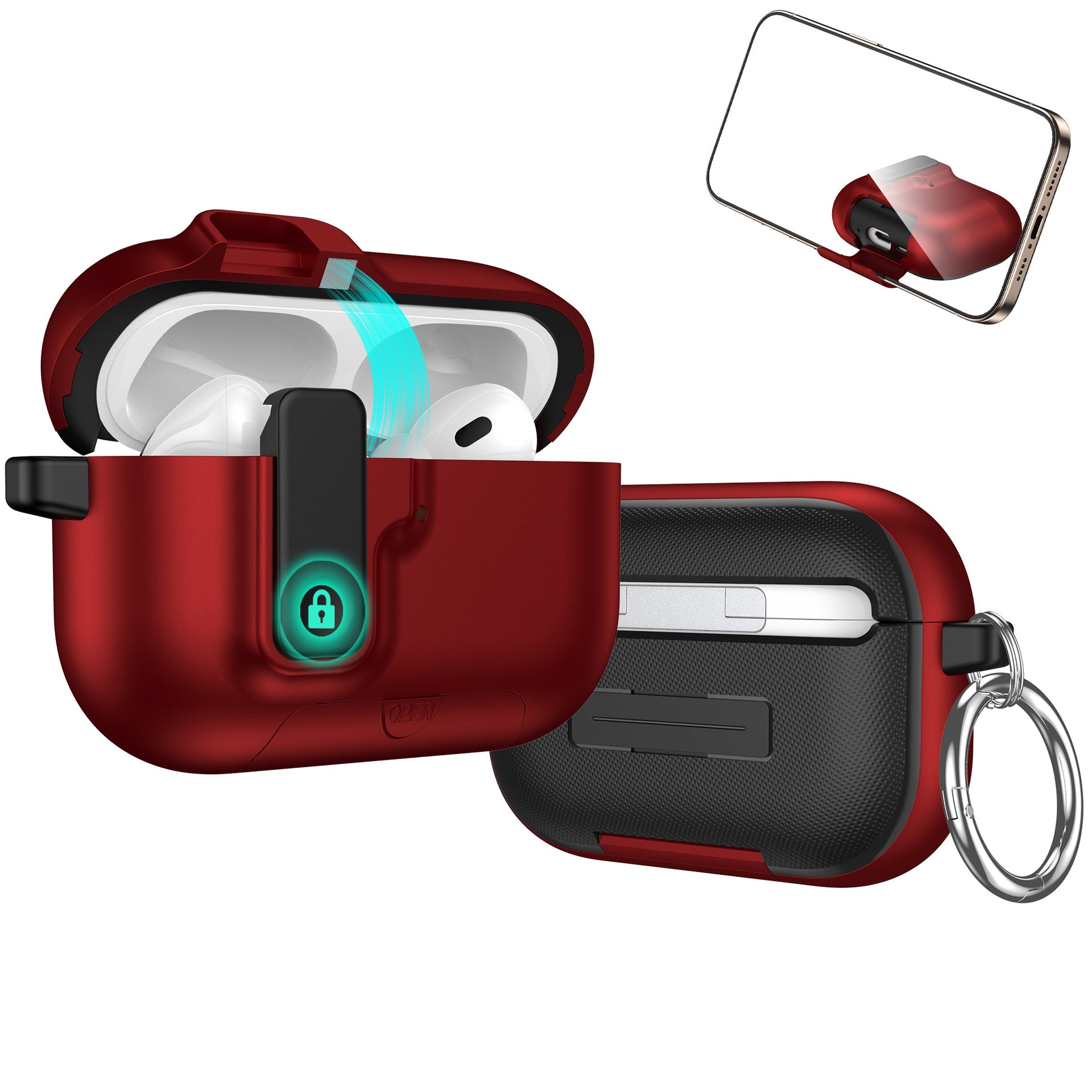 Magnetic Suction Airpods Case-God of War