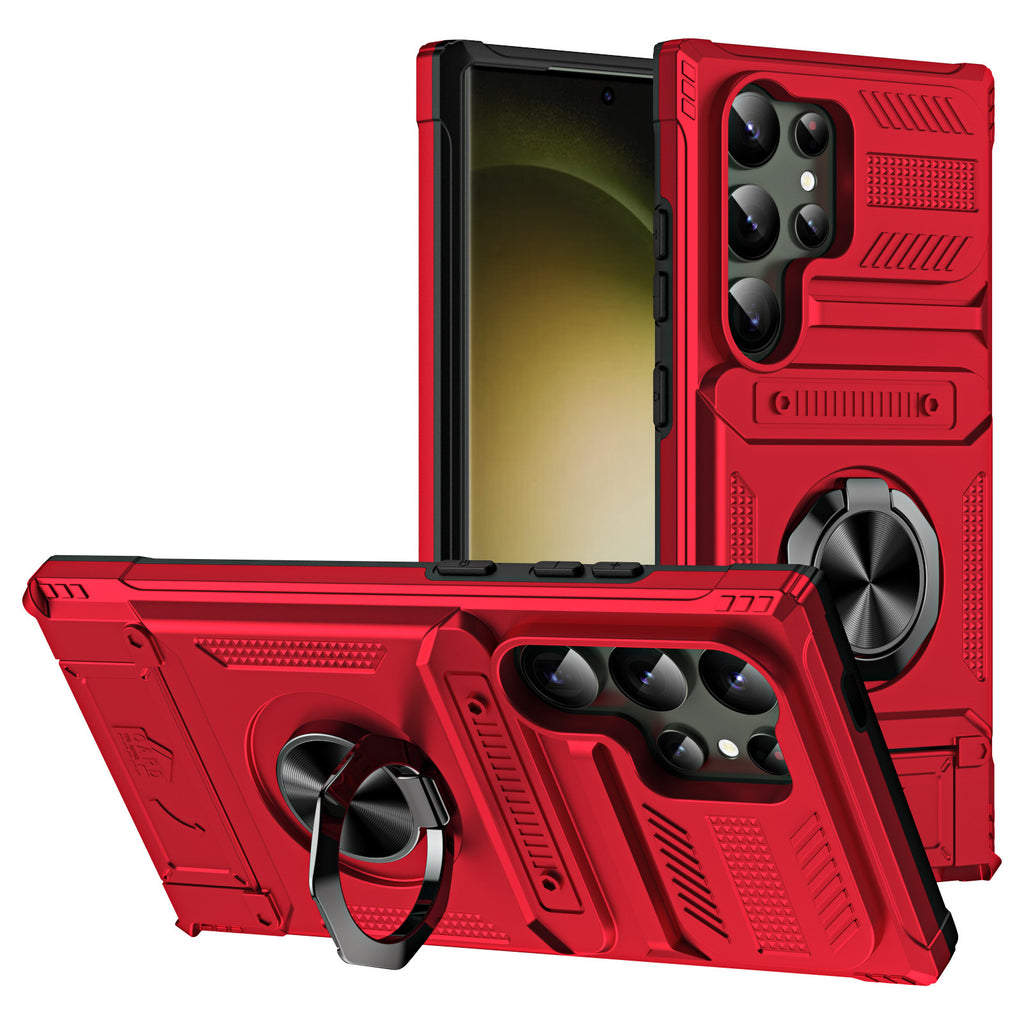 Samsung Case S26Ultra Hidden Card Slot A55 Car Magnetic S24Plus Ring Holder Model