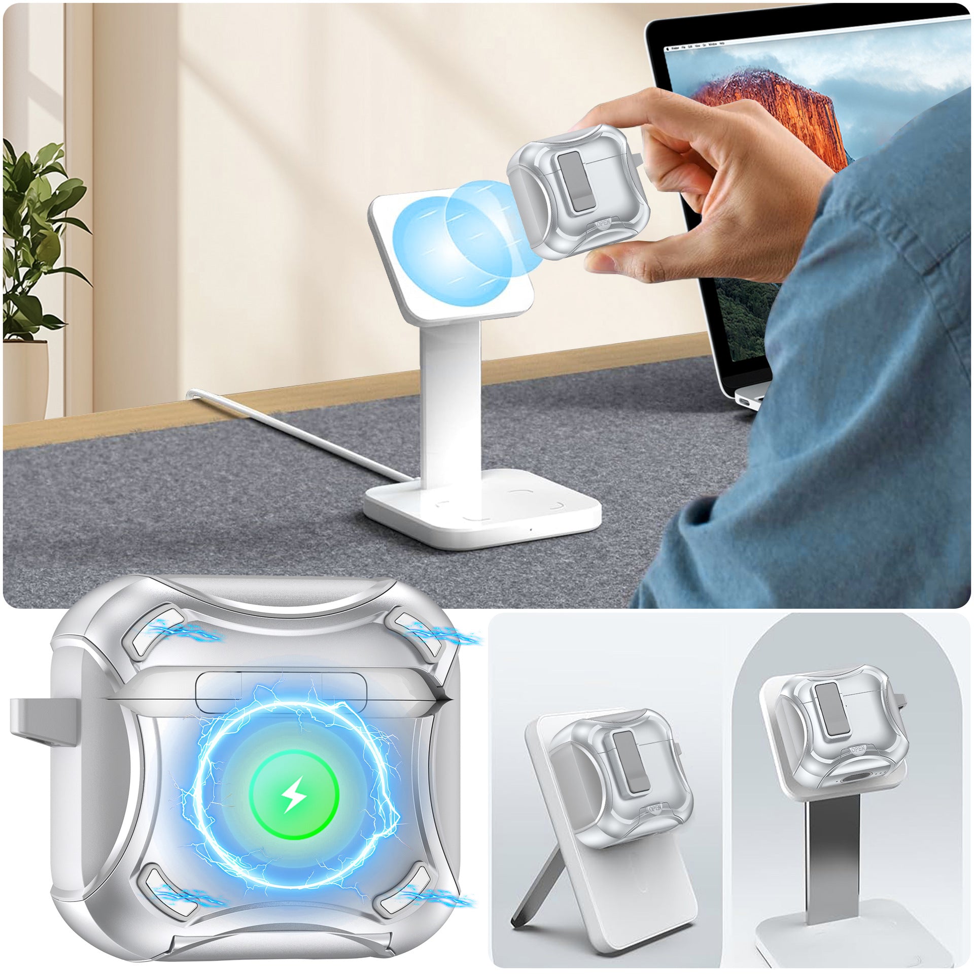 Magnetic Suction Airpods Case-Trailblazer