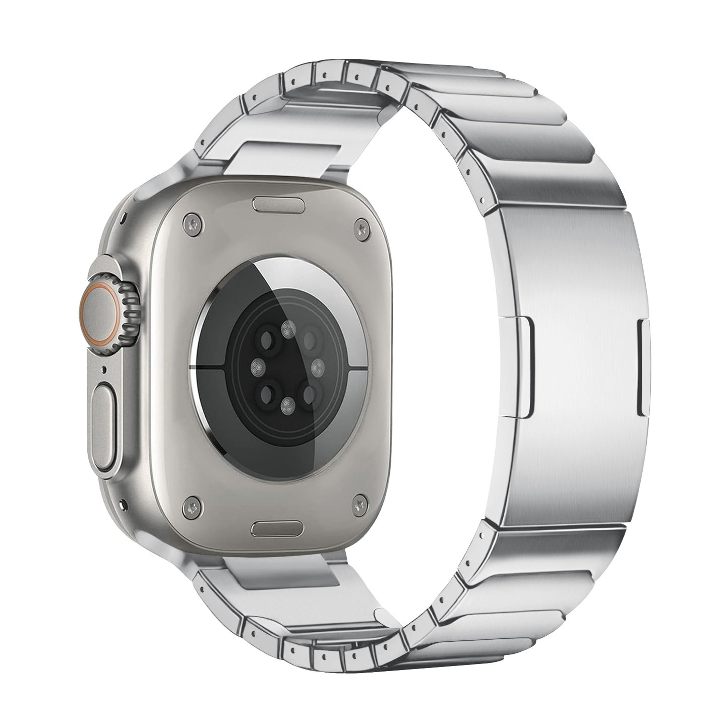 Stainless Steel Star-Shaped Guide Rail Side Disassembly with Apple Watch Band